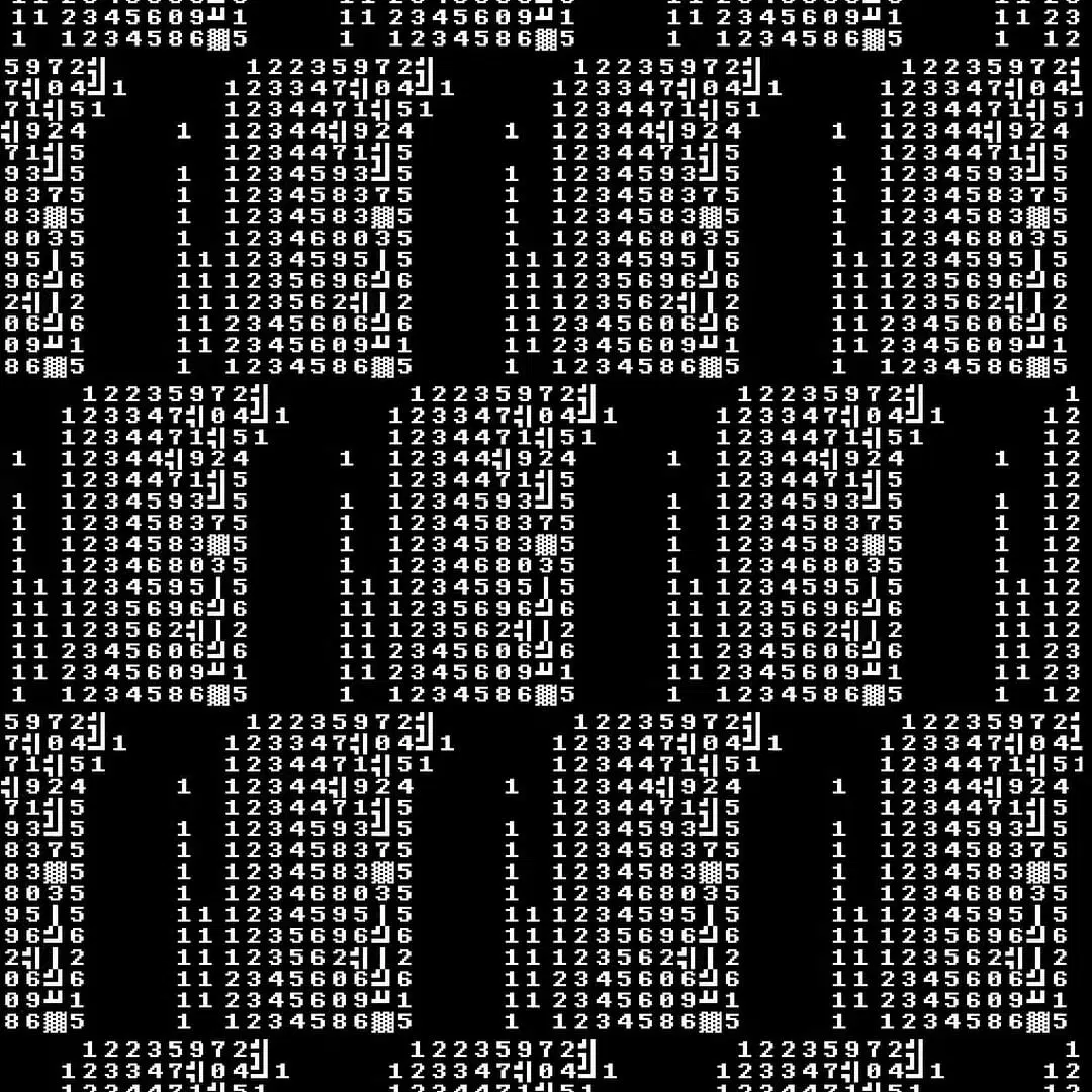 A cover of "ASCII" cluster. The owner is maxim. The cluster consists of 13 elements.