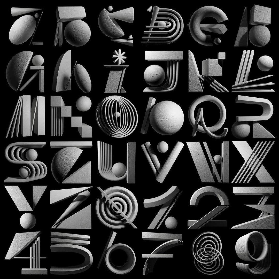 A cover of "Typography" cluster. The owner is fridapeople. The cluster consists of 48 elements.