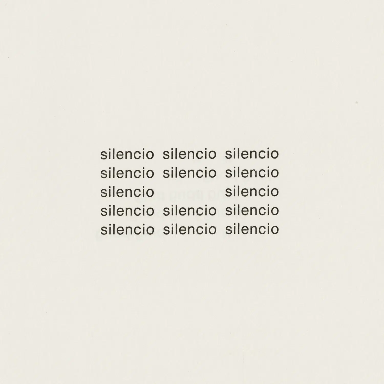 A cover of "El silencio" cluster. The owner is theoryofslow. The cluster consists of 12 elements.