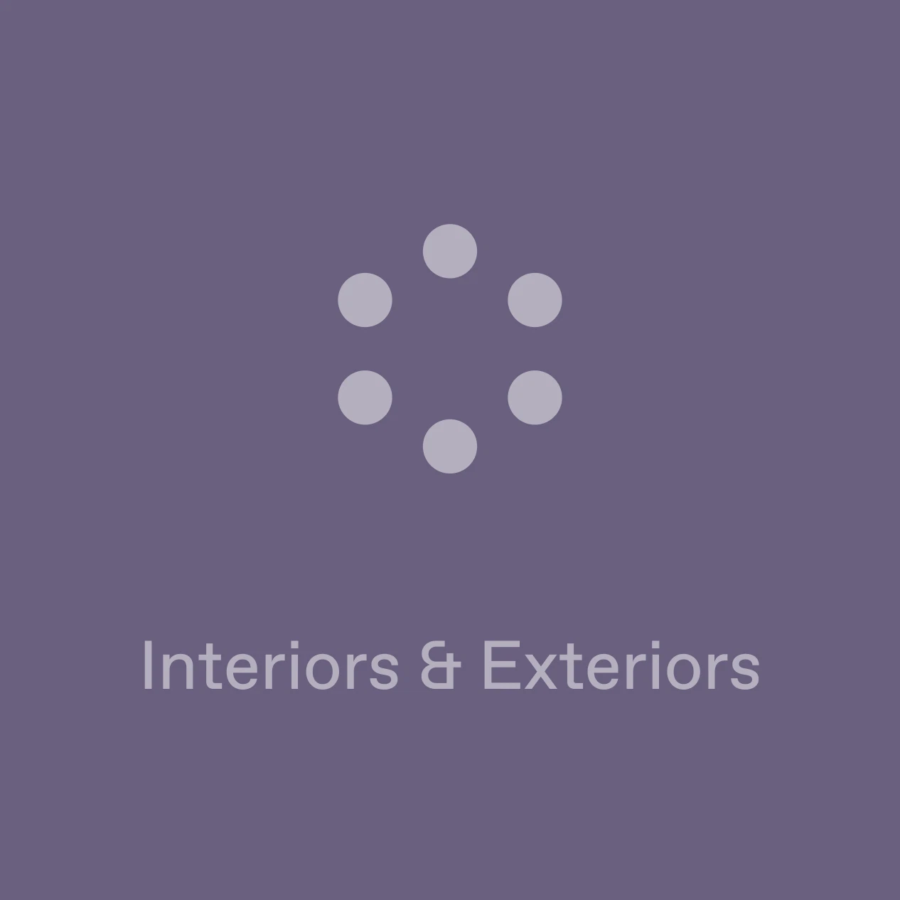 A cover of "Interiors & Exteriors" cluster. The owner is crzenna. The cluster consists of 31 elements.
